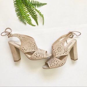 Guess laser cut heels